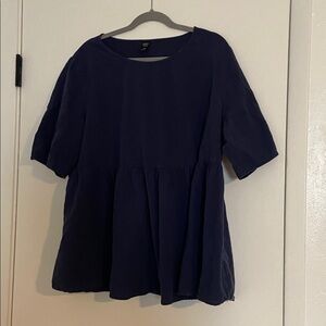 Faded Navy Women's Top
